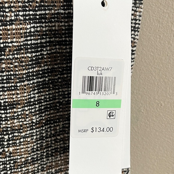 Calvin Klein brown and black tweed dress size 8 new - Picture 6 of 16
